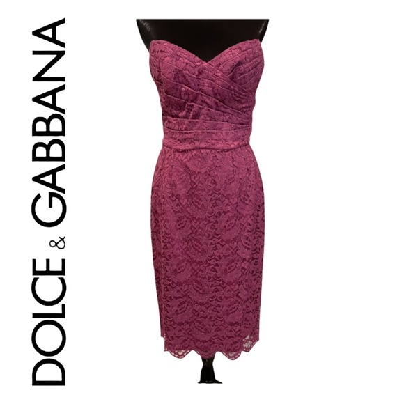 Dolce & Gabbana Dresses & Skirts - Dolce & Gabbana Strapless Lace Dress New